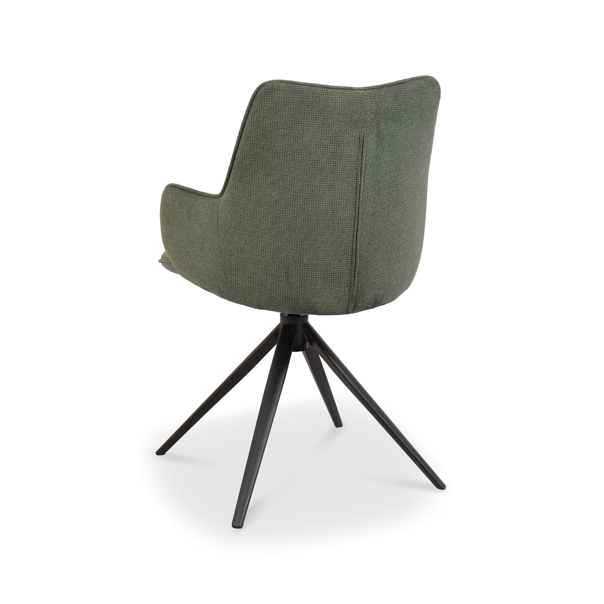Rowan - Swivel Chair in Green Fabric