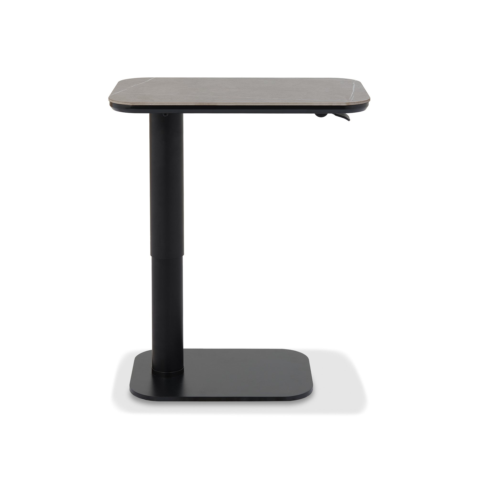 Riley - Grey Ceramic Height Adjustable Sofa Table