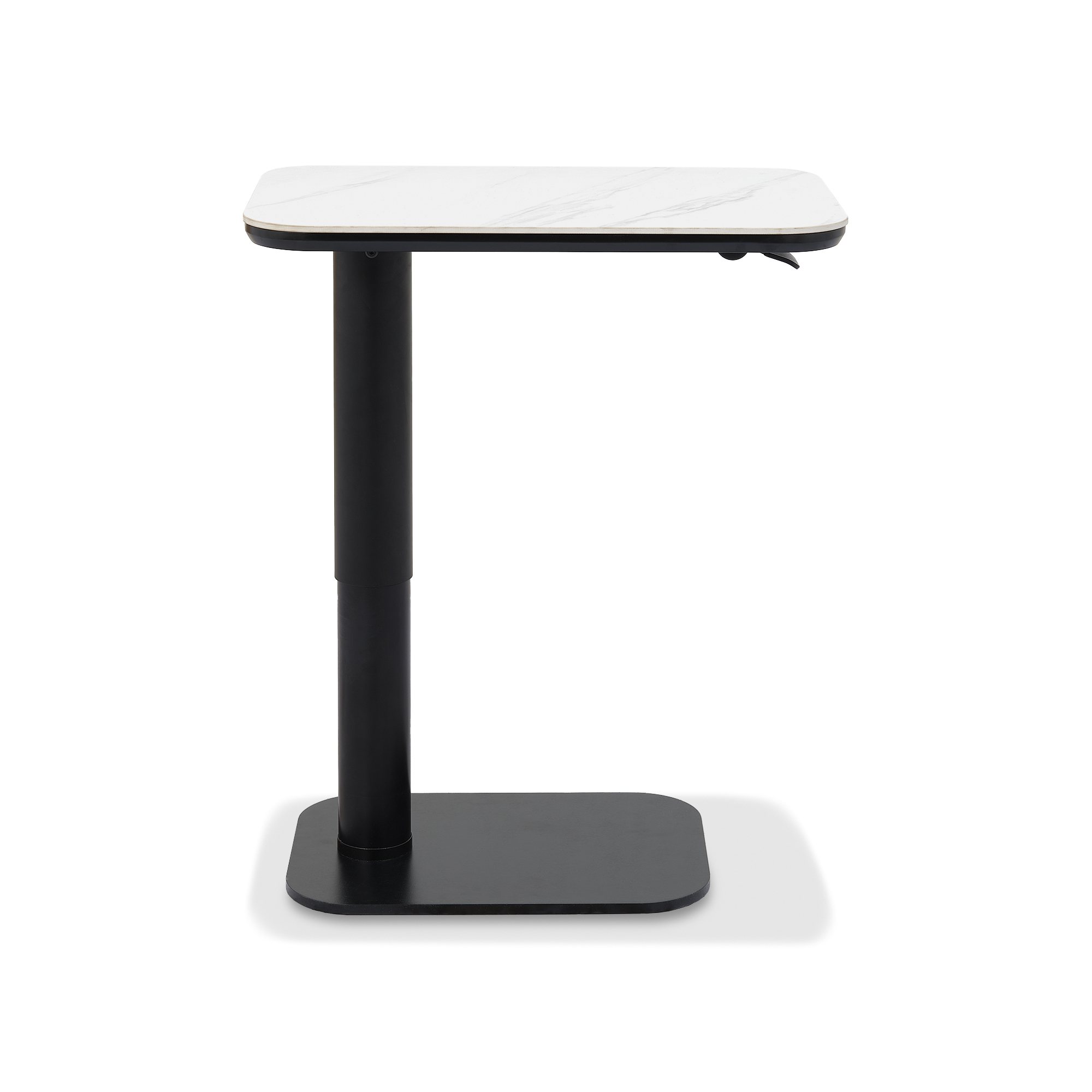 Riley - White Ceramic Height Adjustable Sofa Table