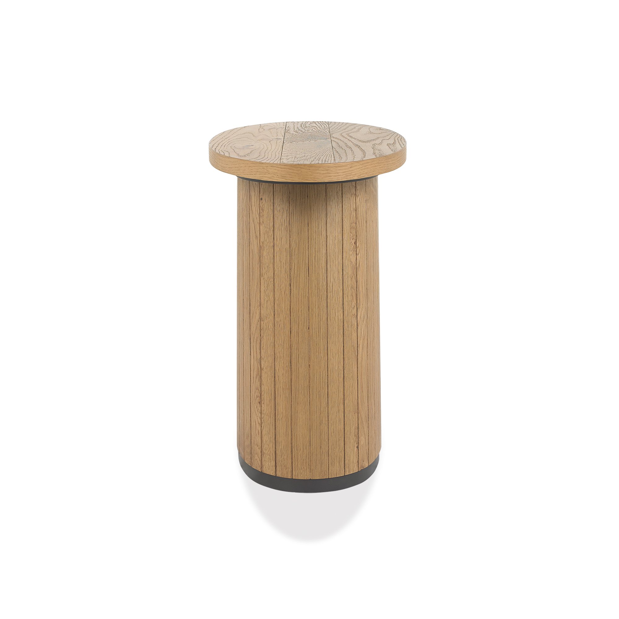 Astra - Rustic Oak Oval Lamp Table