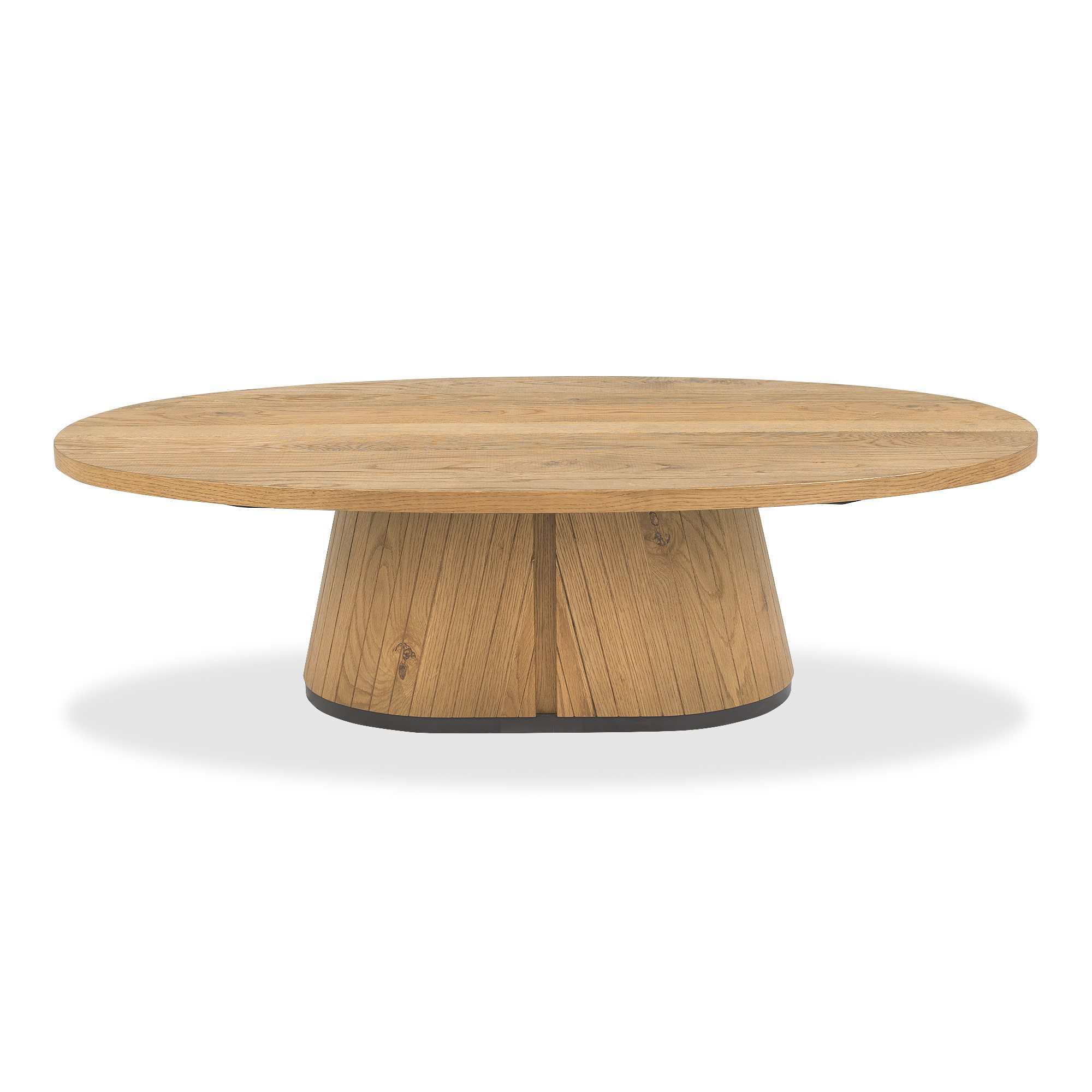 Astra - Rustic Oak Oval Coffee Table