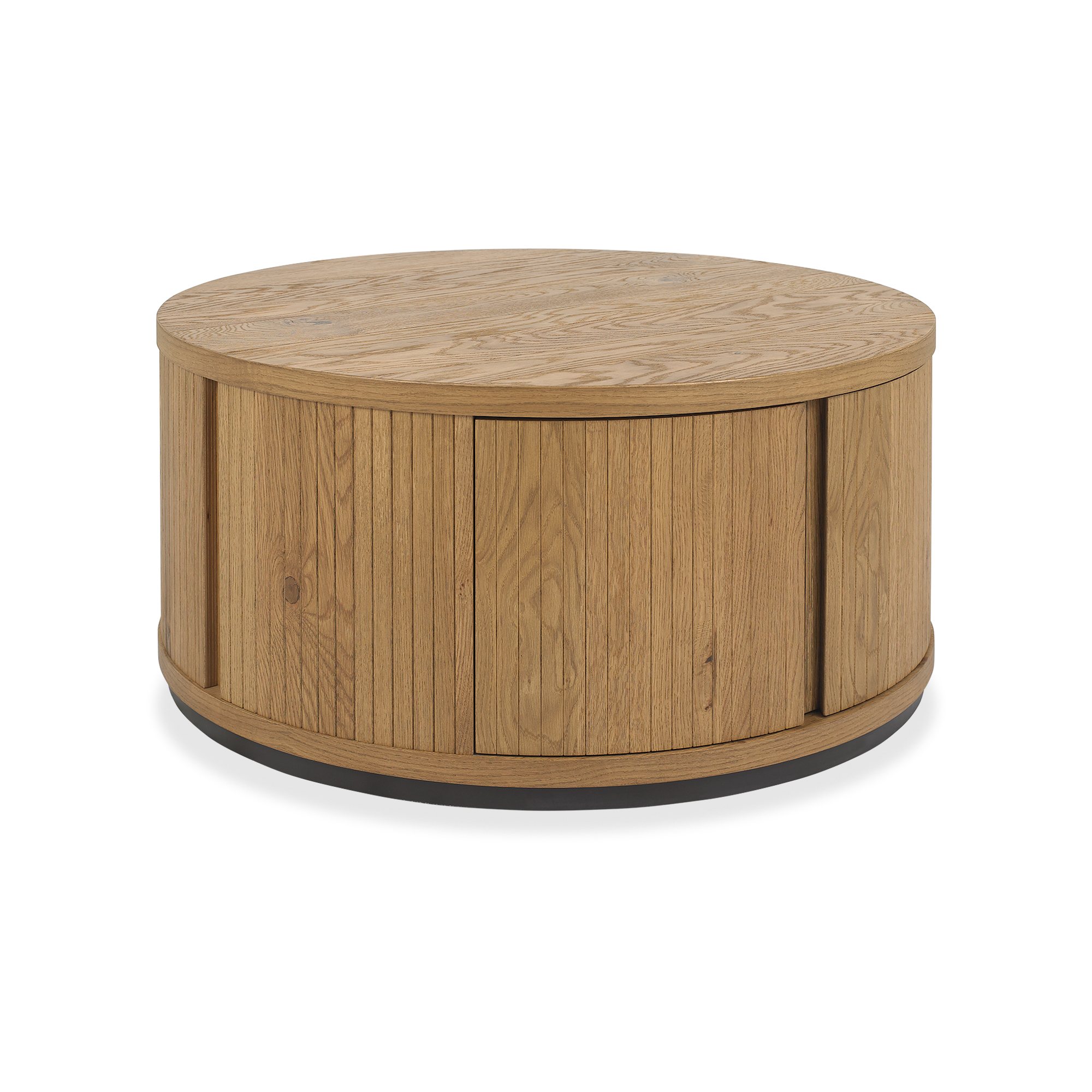 Astra - Rustic Oak Round Coffee Table