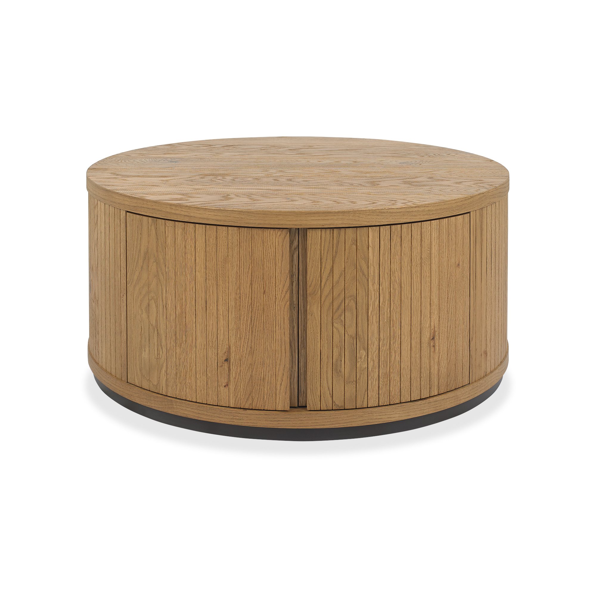 Astra - Rustic Oak Round Coffee Table