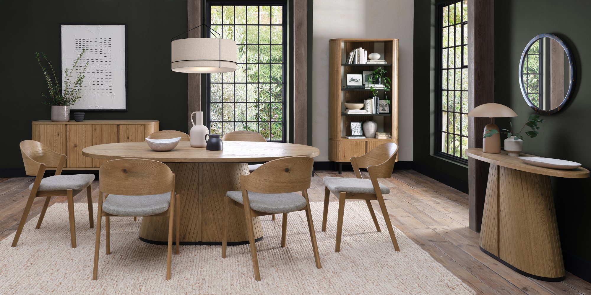 Astra - Rustic Oak 6 Seater Table