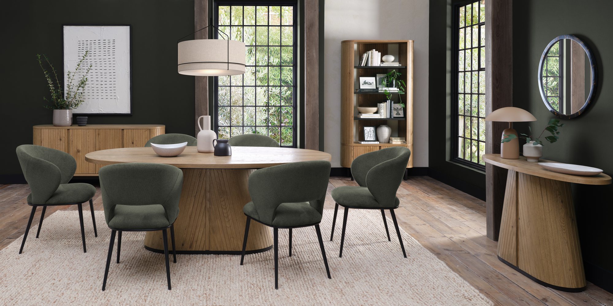 Astra - Rustic Oak 6 Seater Table