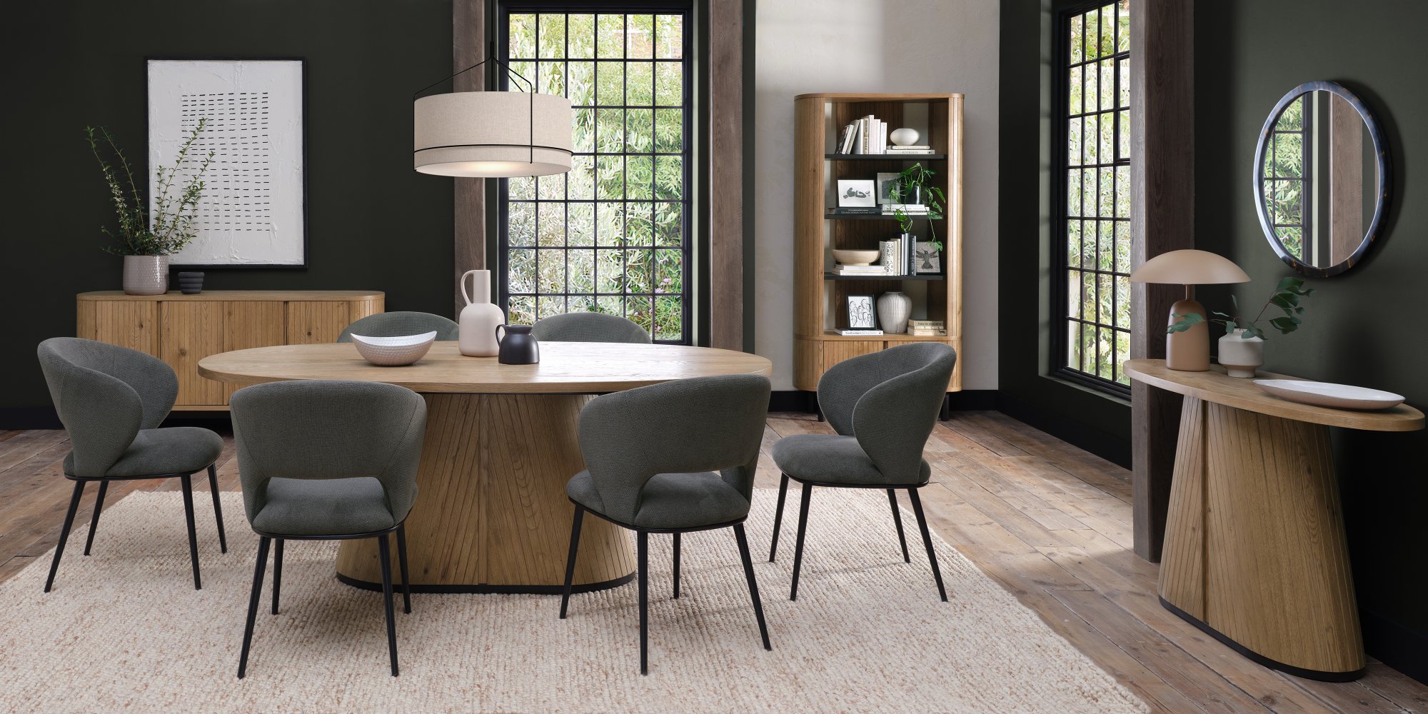 Astra - Rustic Oak 6 Seater Table