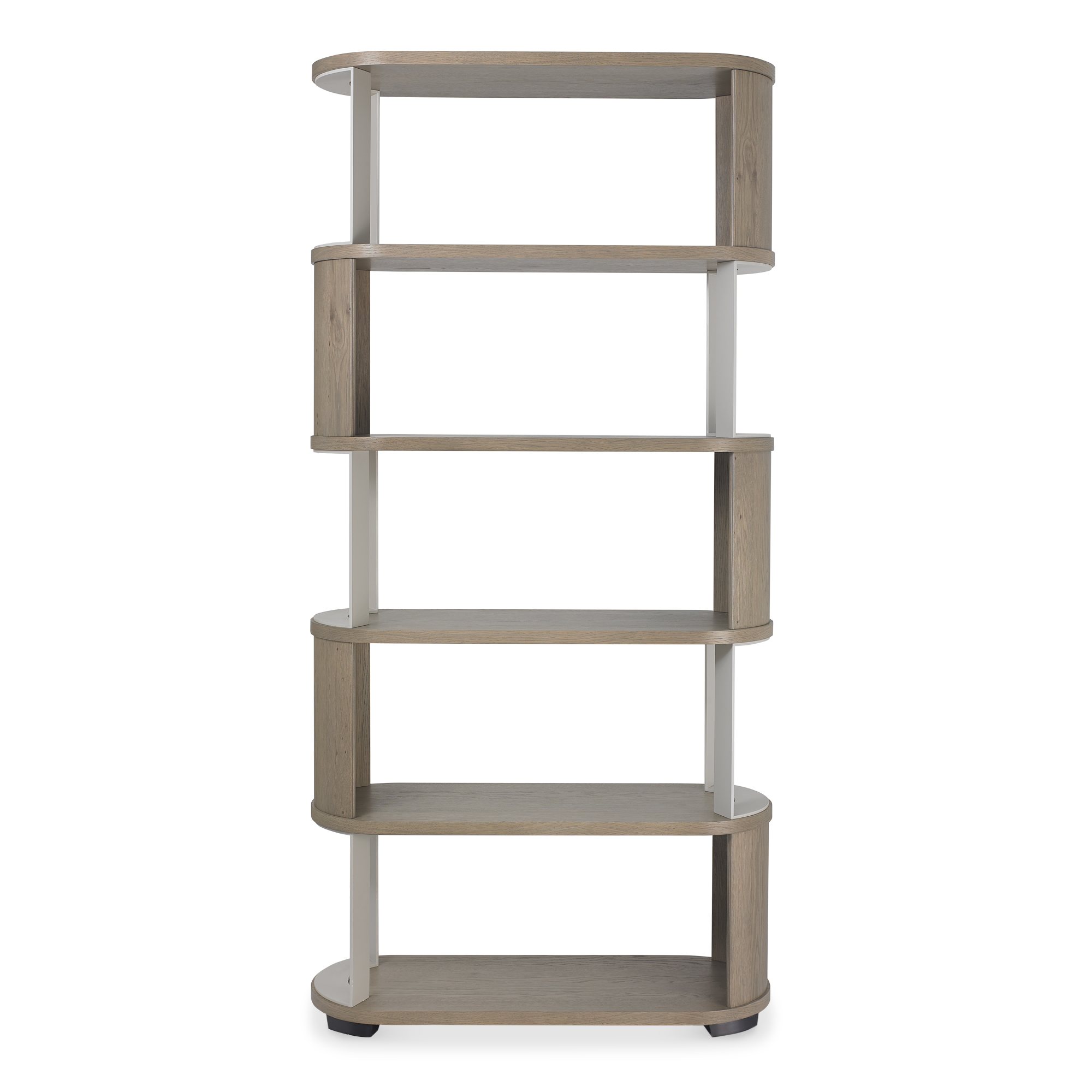Nova - Grey Oiled Oak Open Display Unit