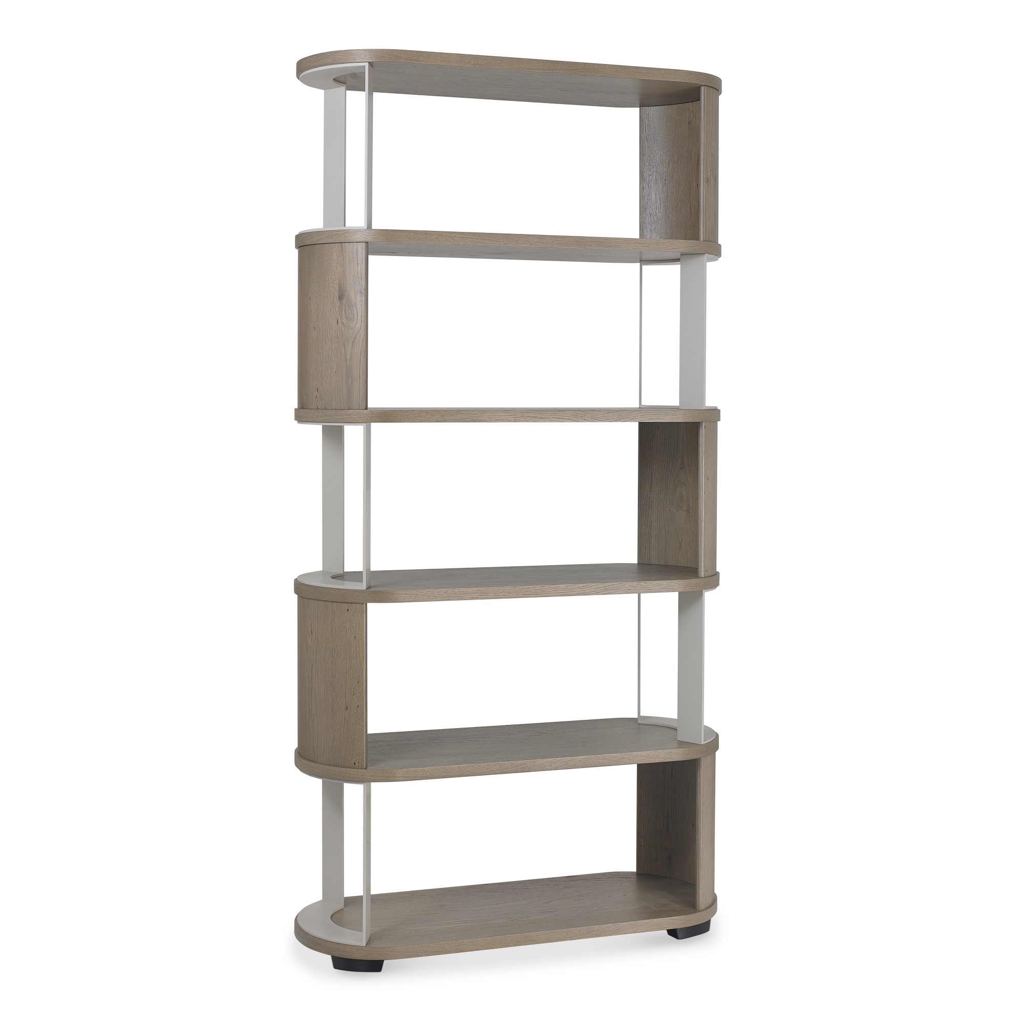 Nova - Grey Oiled Oak Open Display Unit