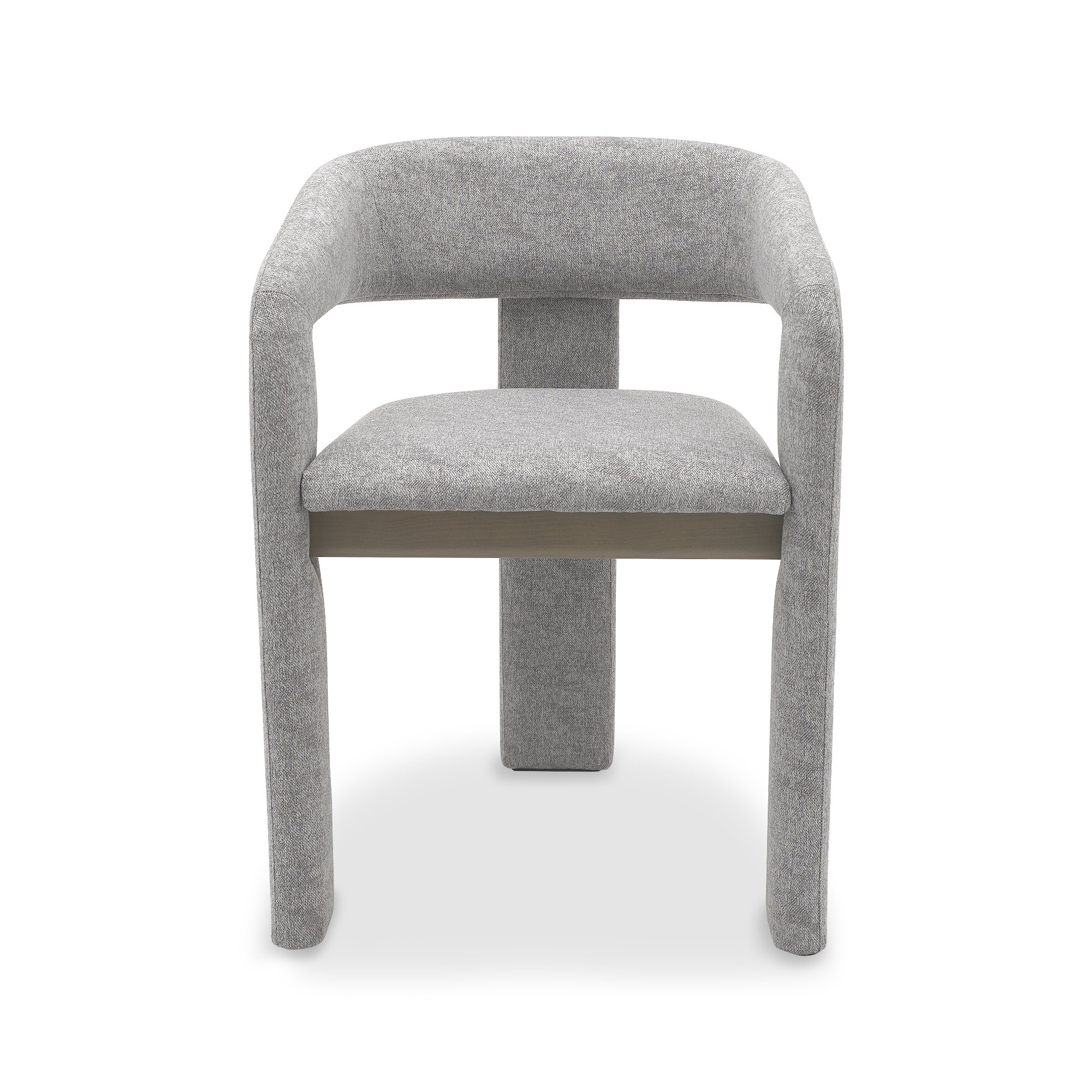 Nova - Grey Oiled Oak Dining Chair in Grey Fabric