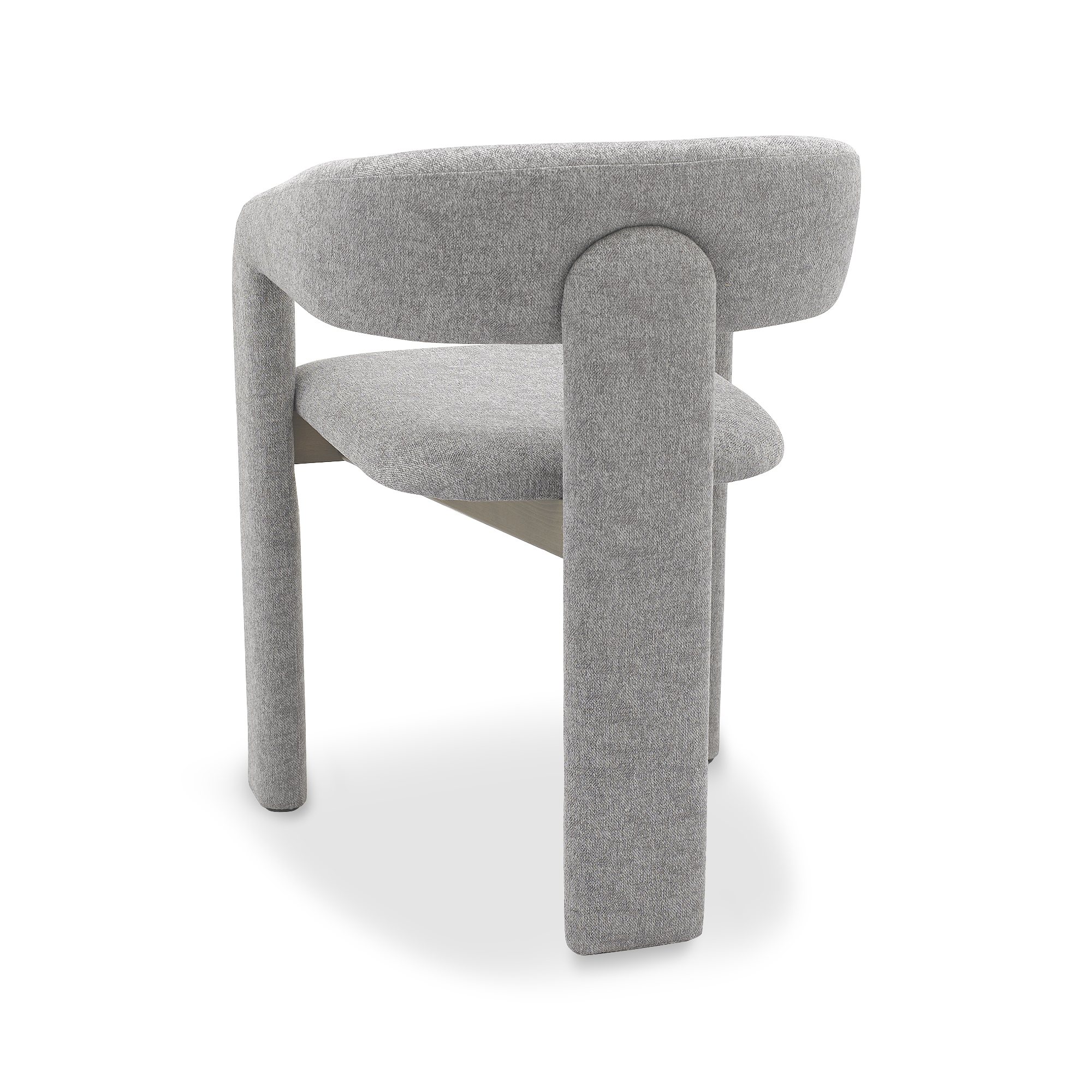 Nova - Grey Oiled Oak Dining Chair in Grey Fabric