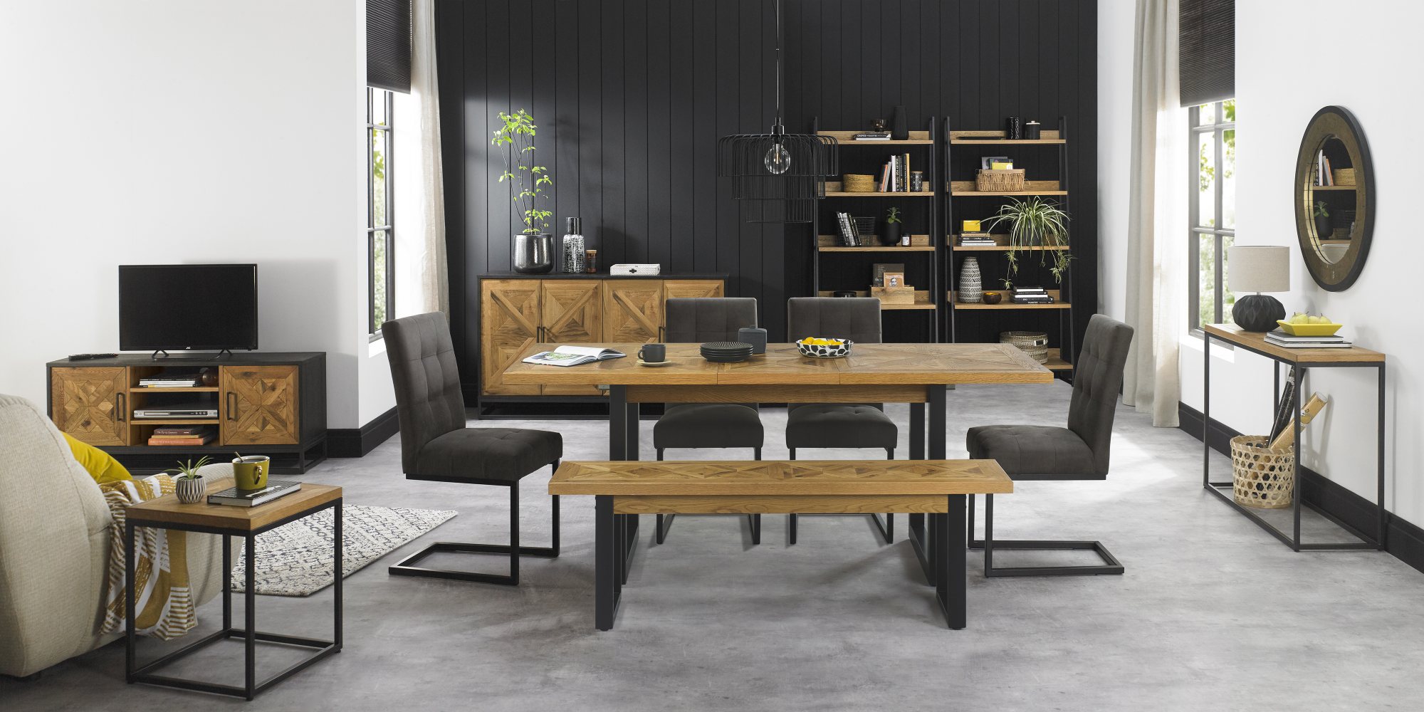 Lowry - Rustic Oak Bench