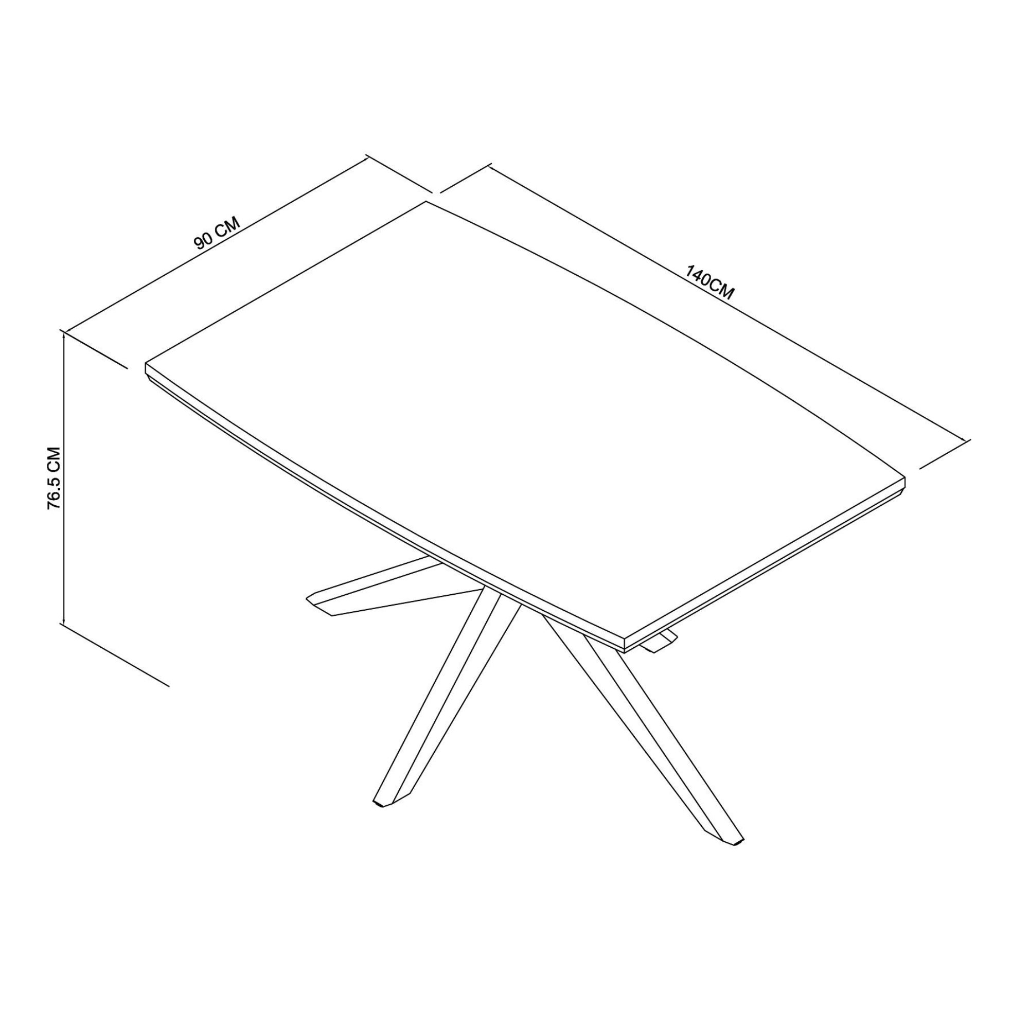 Henley - Oak 4 Seater Table