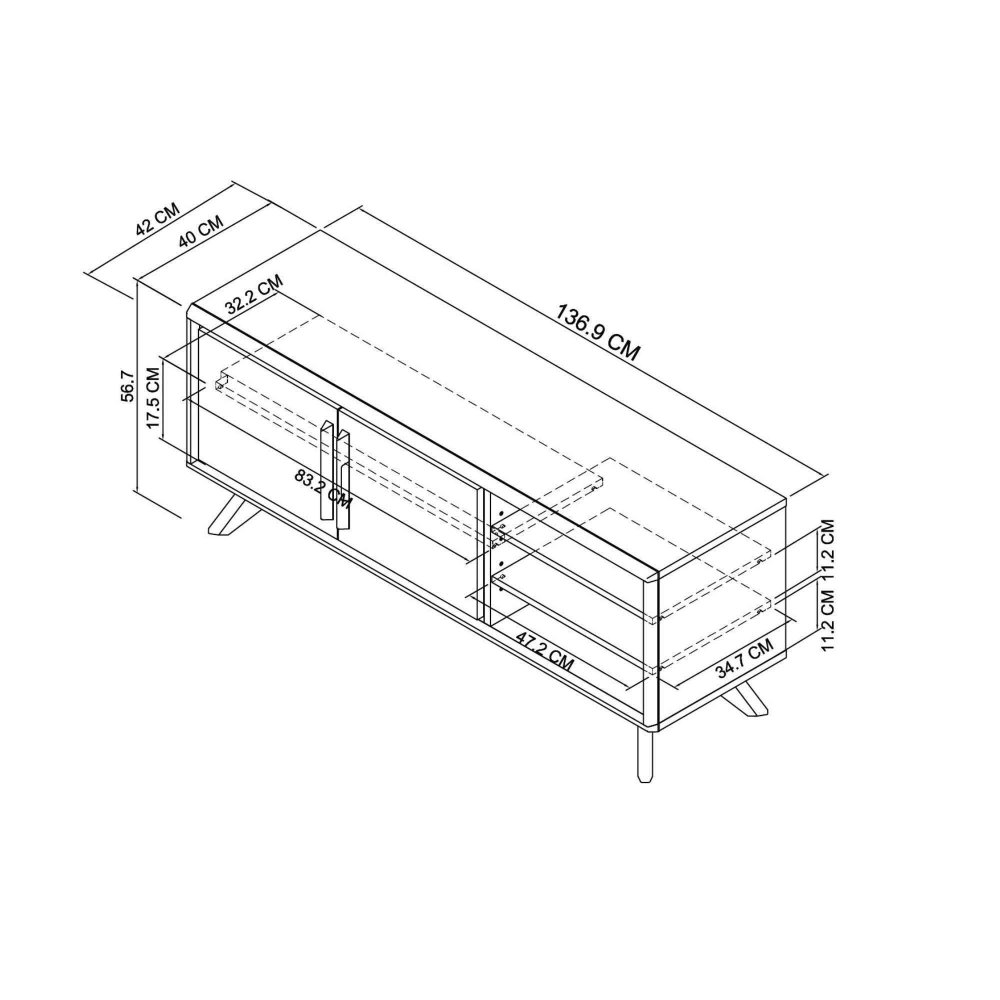 Henley - Oak Media Unit
