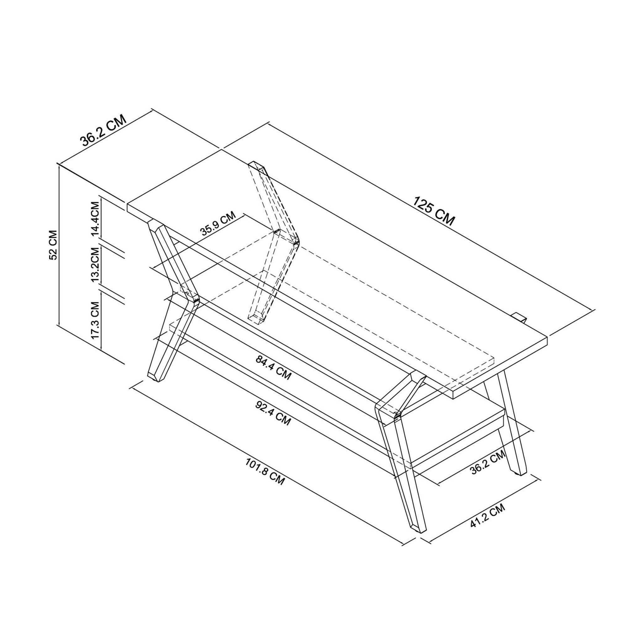 Henley - Oak Open Media Unit