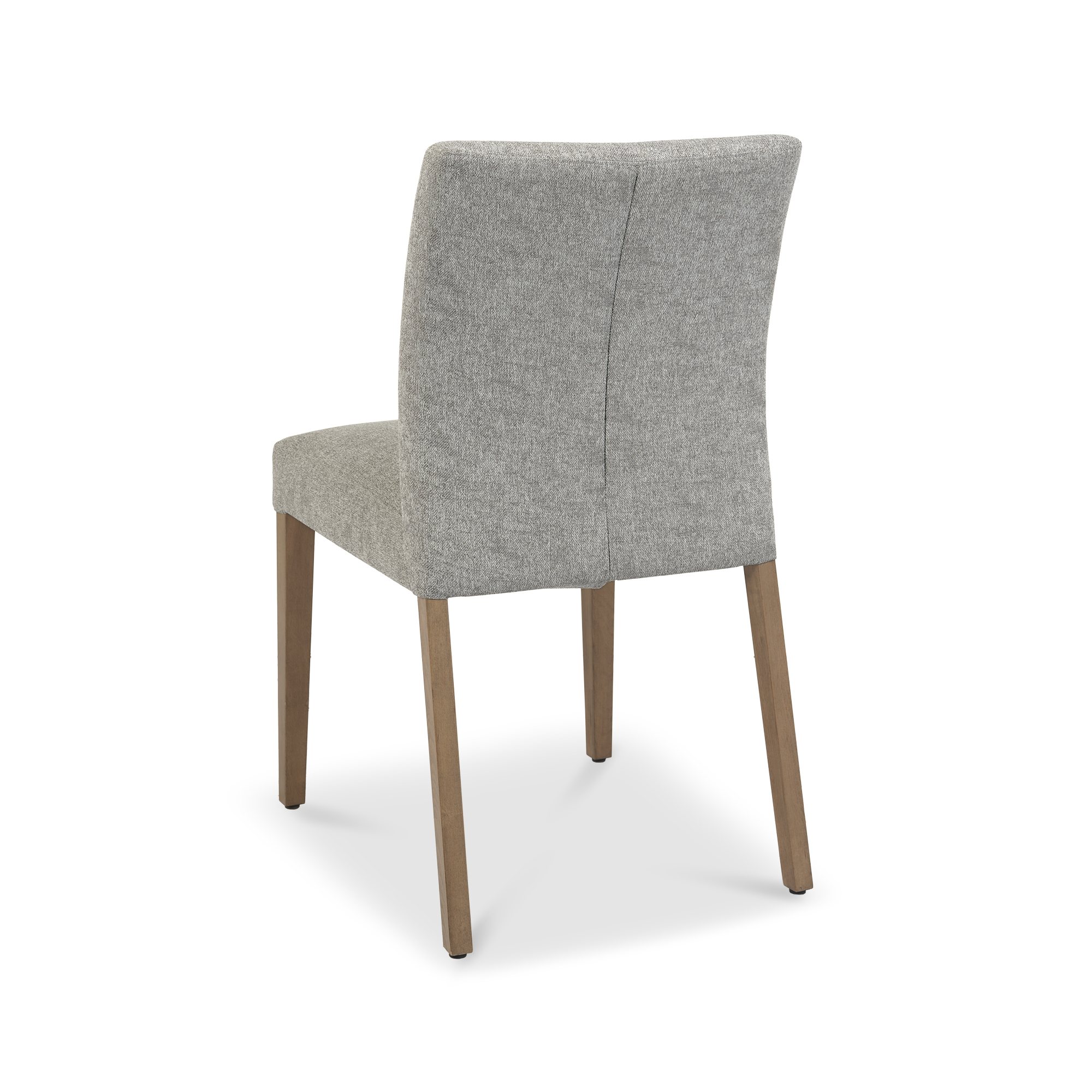 Henley - Weathered Oak Dining Chair in Grey Fabric (Pair)