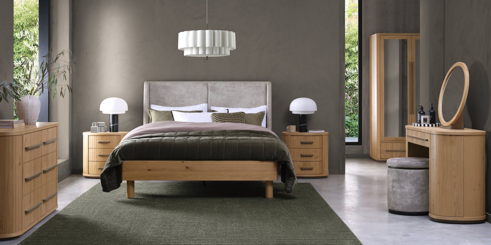 Astra - Knotty Oak Double Wardrobe