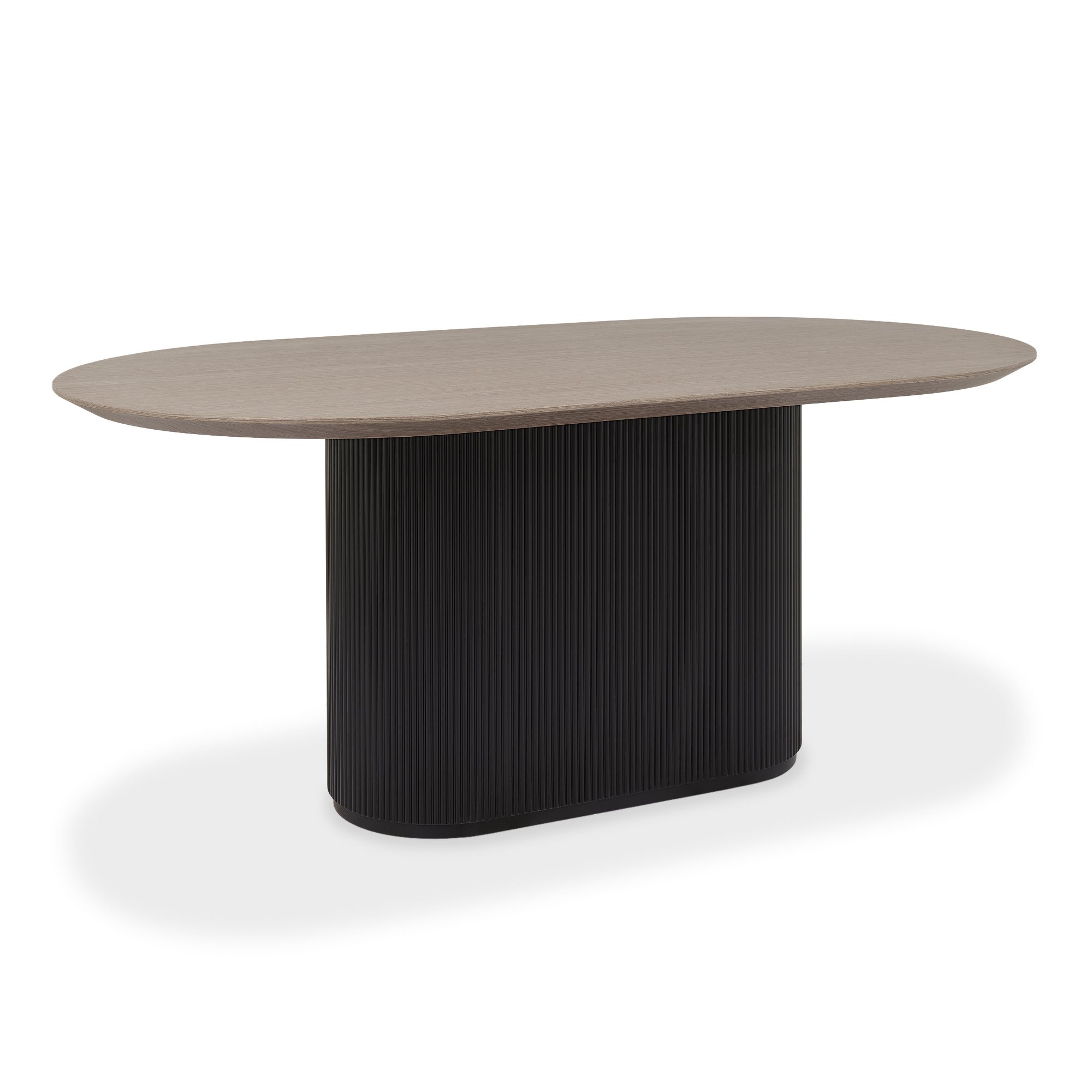 Jorge - Grey Oak Oval Dining Table