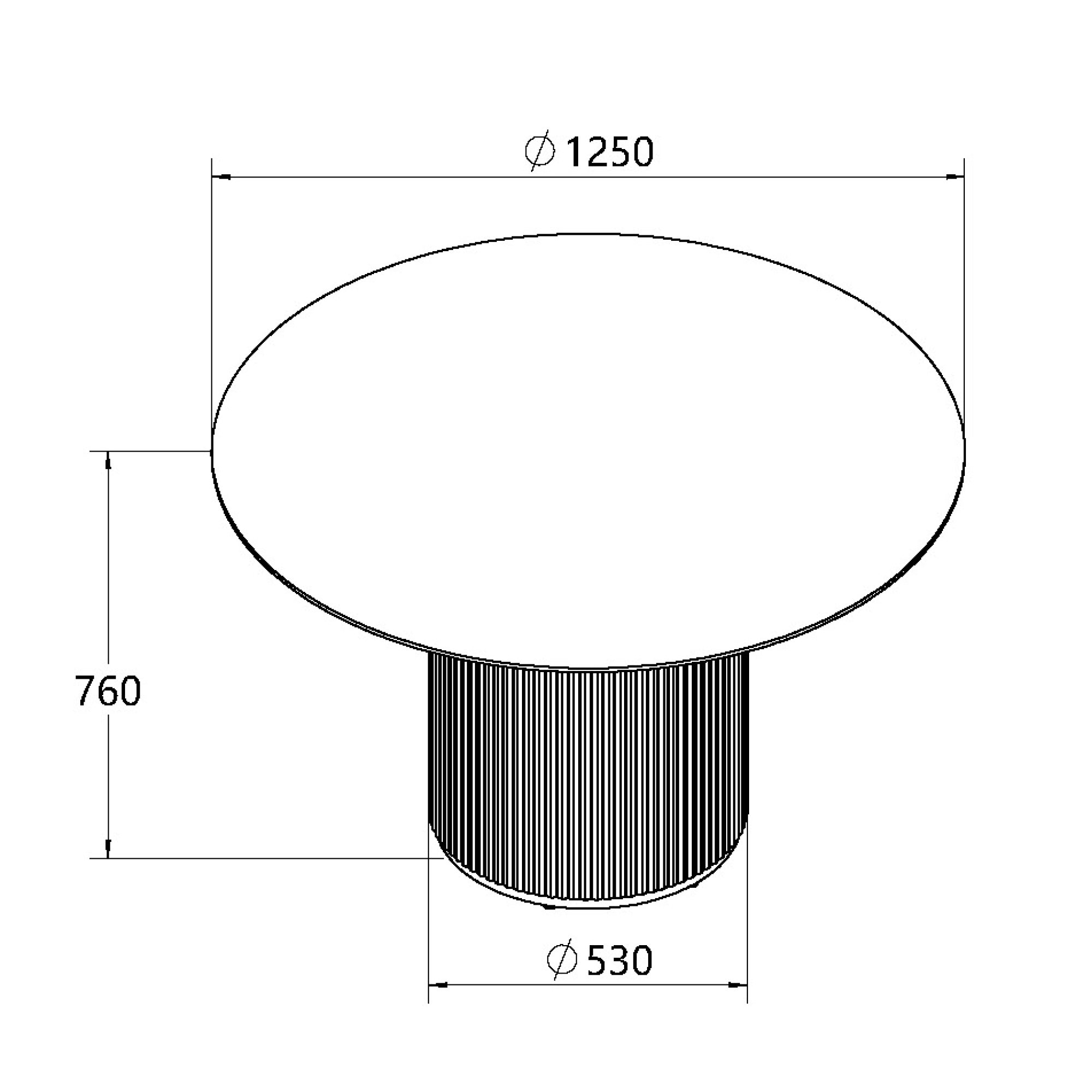 Jorge - Grey Oak 4 Seater Round Dining Table