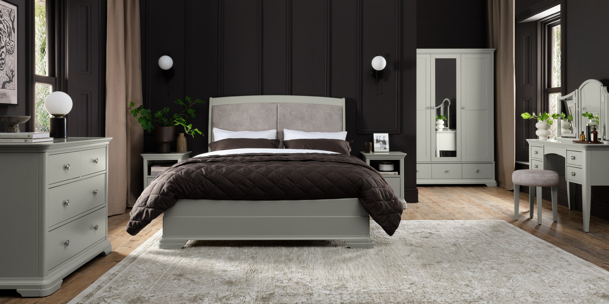Amara - Blue Grey Dressing Table
