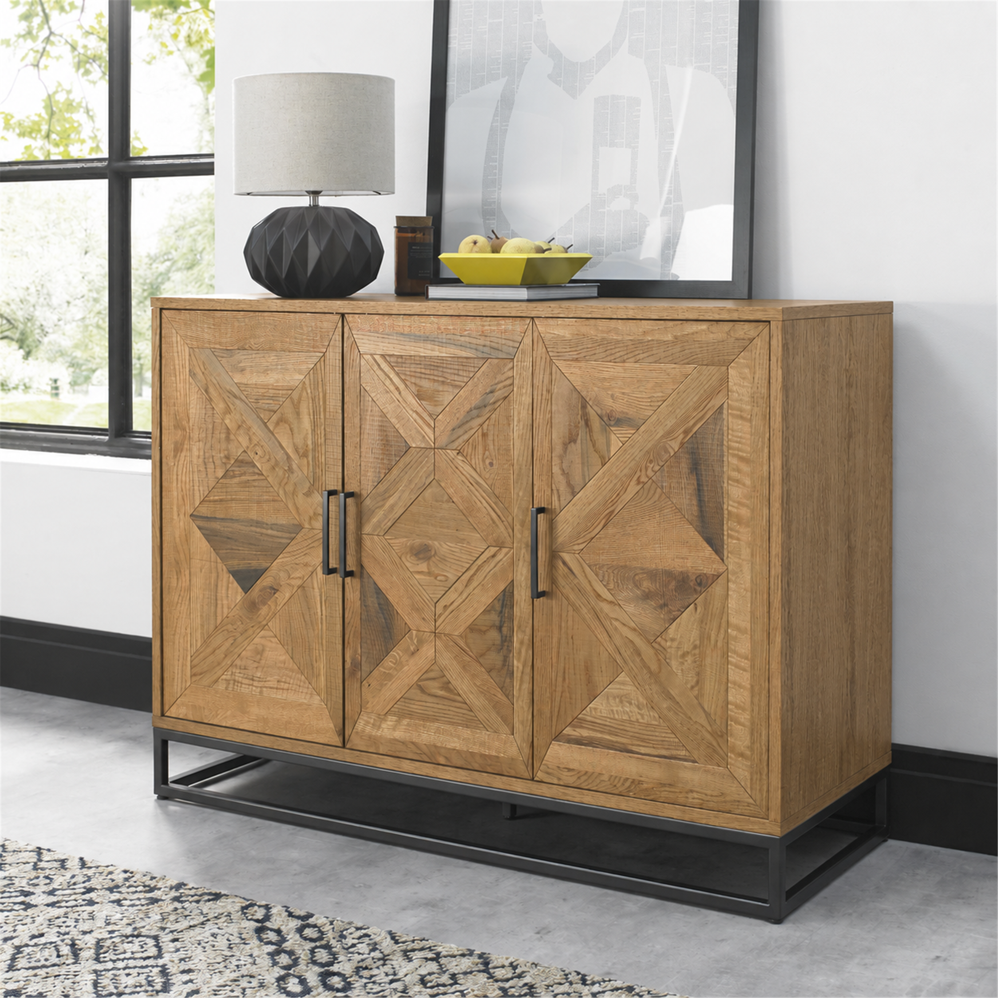 Lowry - Rustic Oak Narrow Sideboard