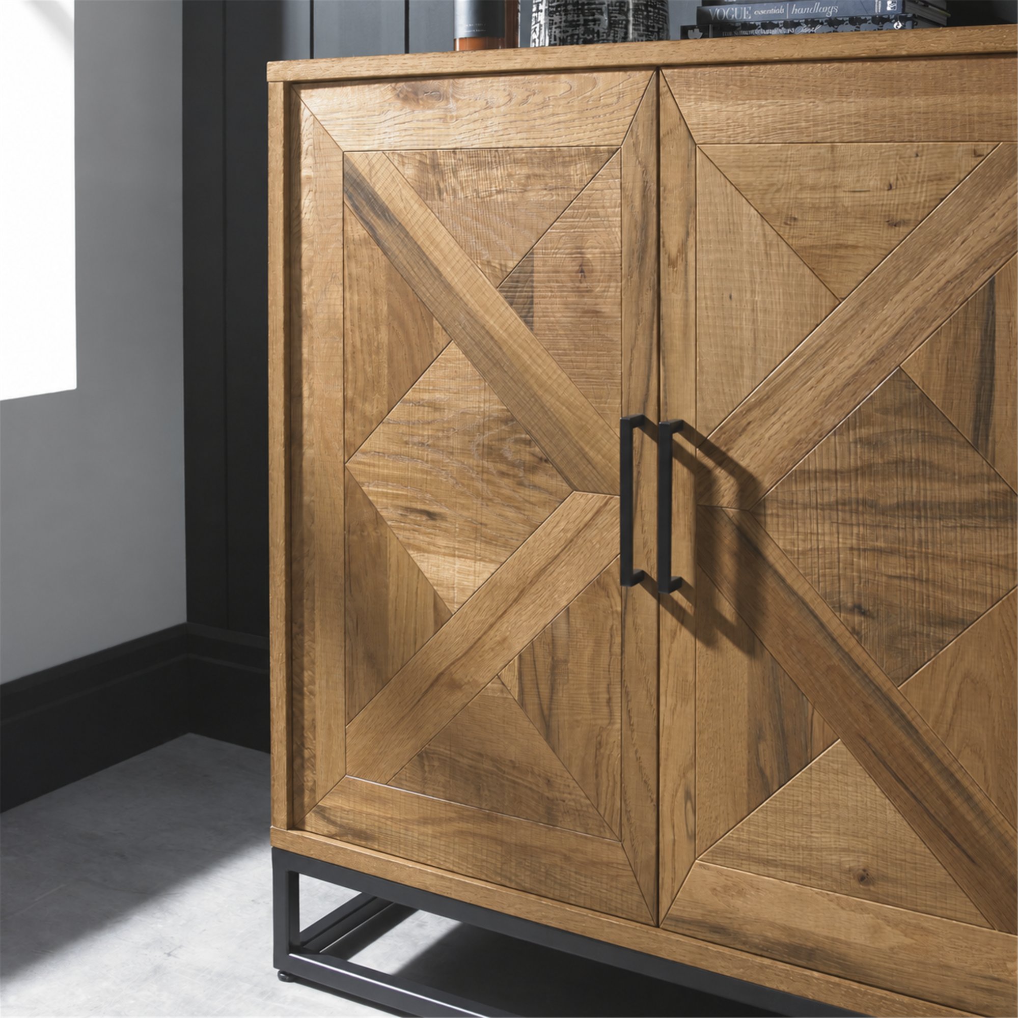 Lowry - Rustic Oak Wide Sideboard