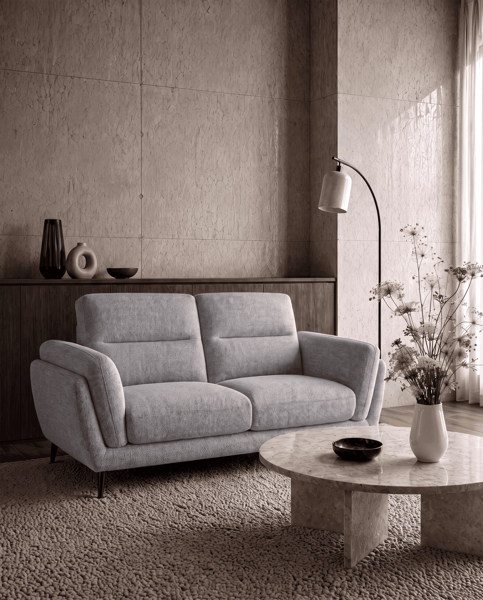 MARA 2 SEATER   GREY  1   1 