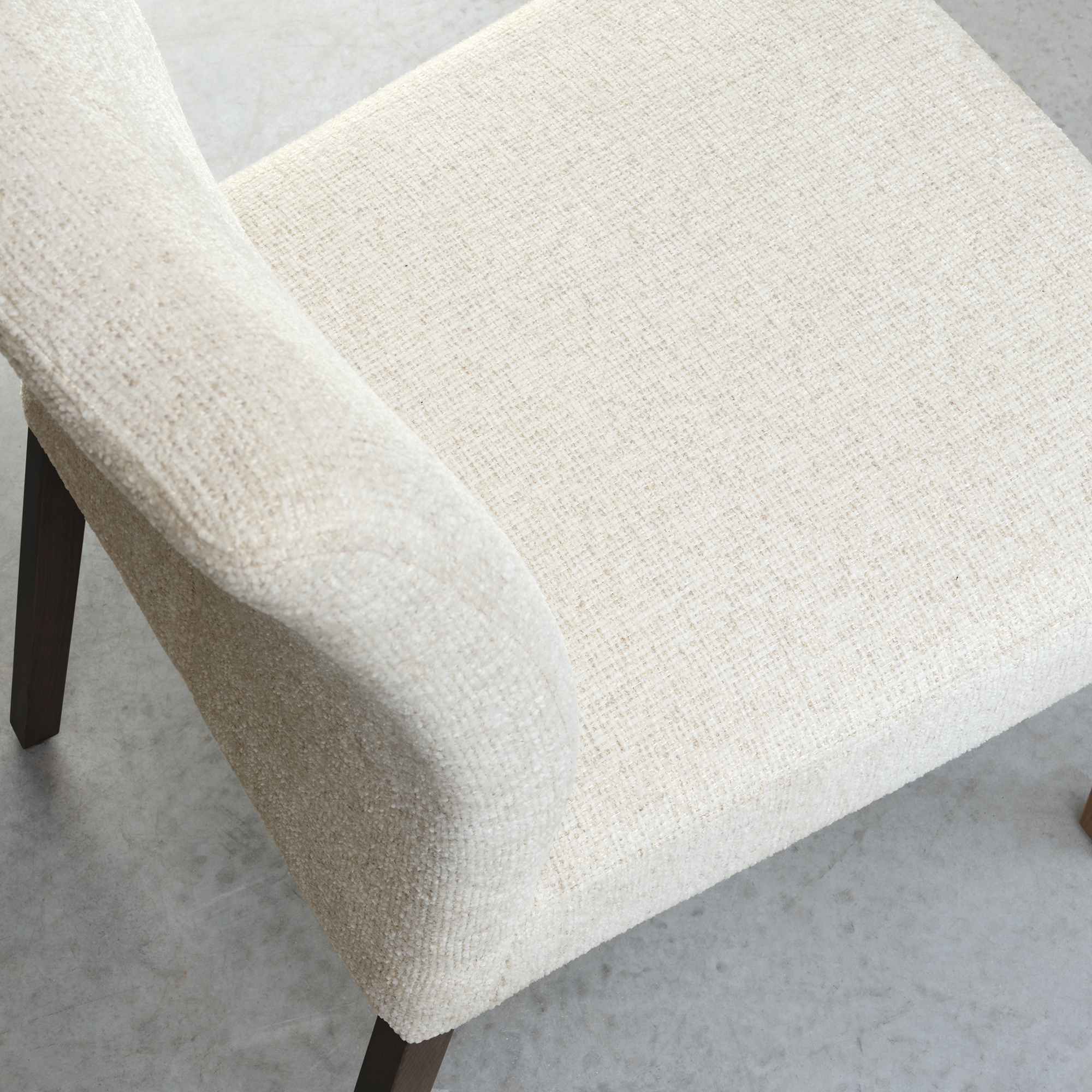 Alto - Dark Oak Dining Chair in Oatmeal Fabric (Pair)