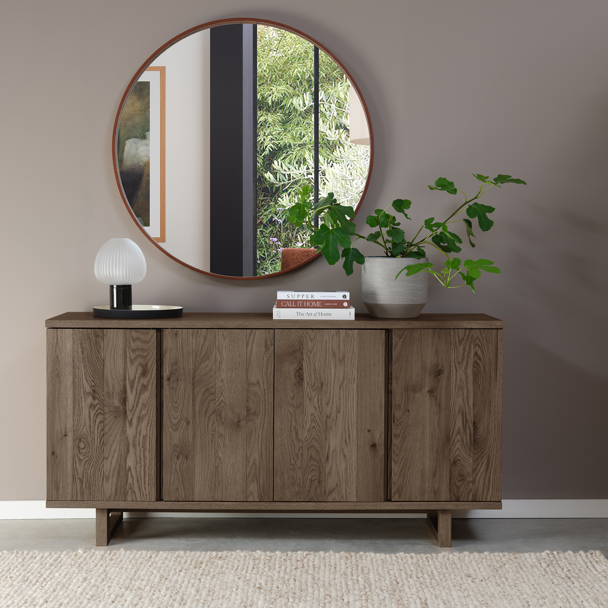 Alto - Dark Oak Wide Sideboard