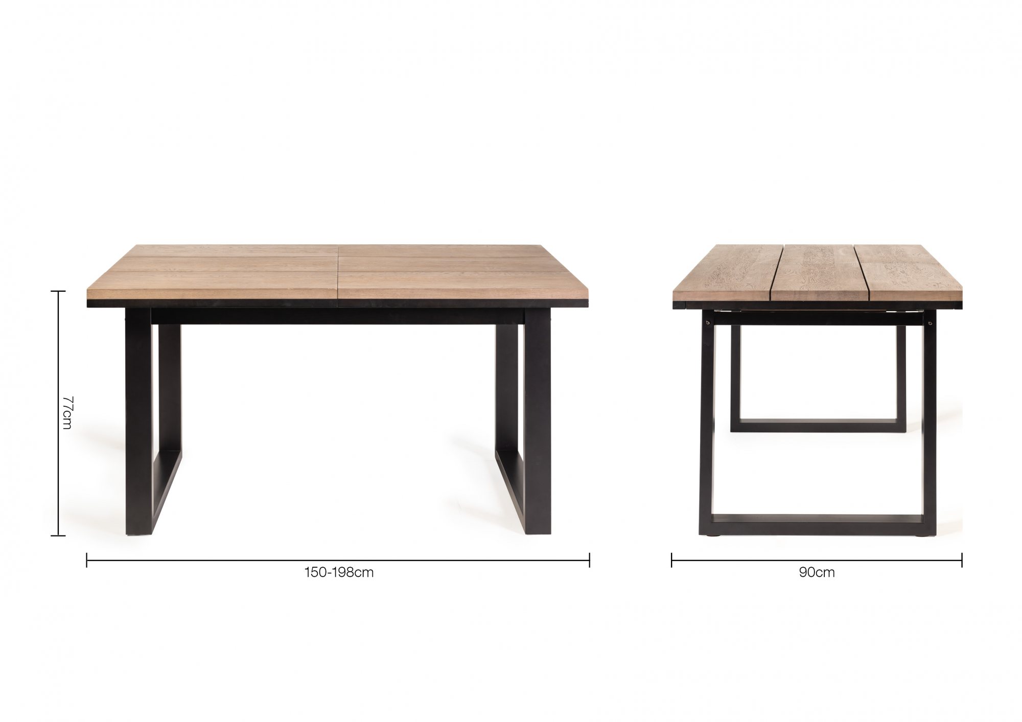 Turner - Weathered Oak 4-6 Seater Extendable Table & 4 Grey Velvet Fontana Dining Chairs