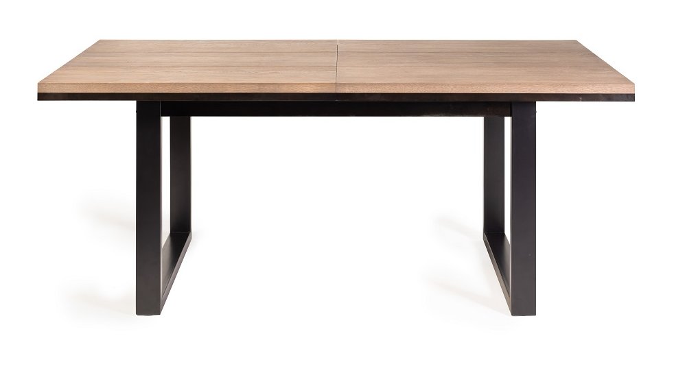 Turner - Weathered Oak 6-8 Seater Extendable Dining Table & 6 Blue Velvet Dali Dining Chairs