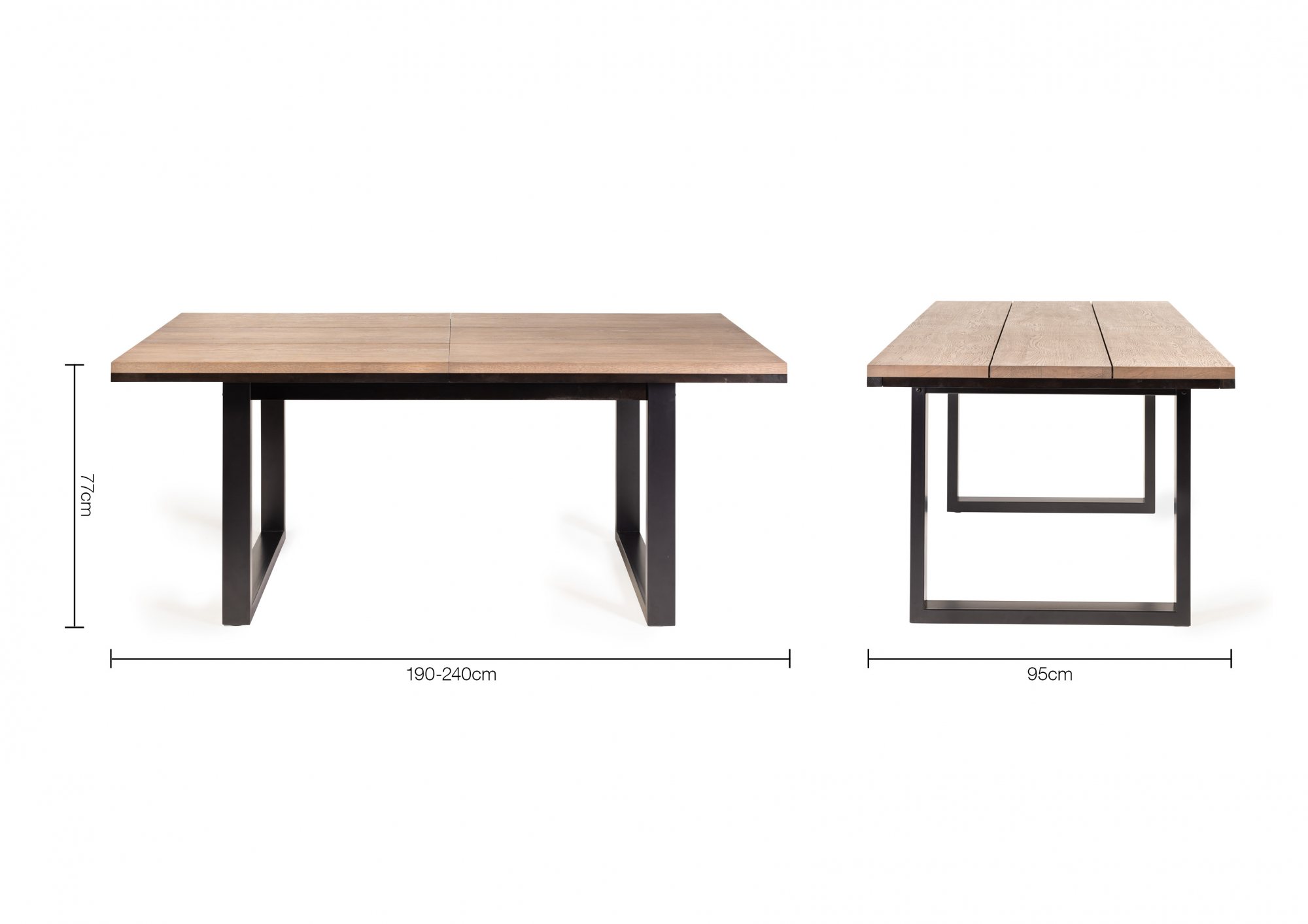 Turner - Weathered Oak 6-8 Seater Extendable Dining Table & 6 Grey Velvet Dali Dining Chairs