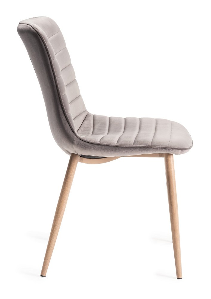 Eriksen - Dining Chair in Light Grey Velvet (Pair)