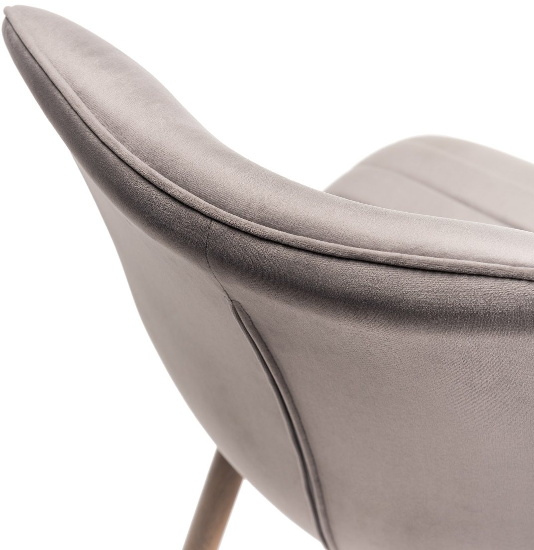 Eriksen - Dining Chair in Light Grey Velvet (Pair)