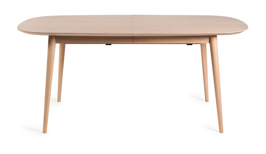 Johansen - Scandi Oak 6-8 Seater Extendable Table & 6 Blue Velvet Mondrian Dining Chairs