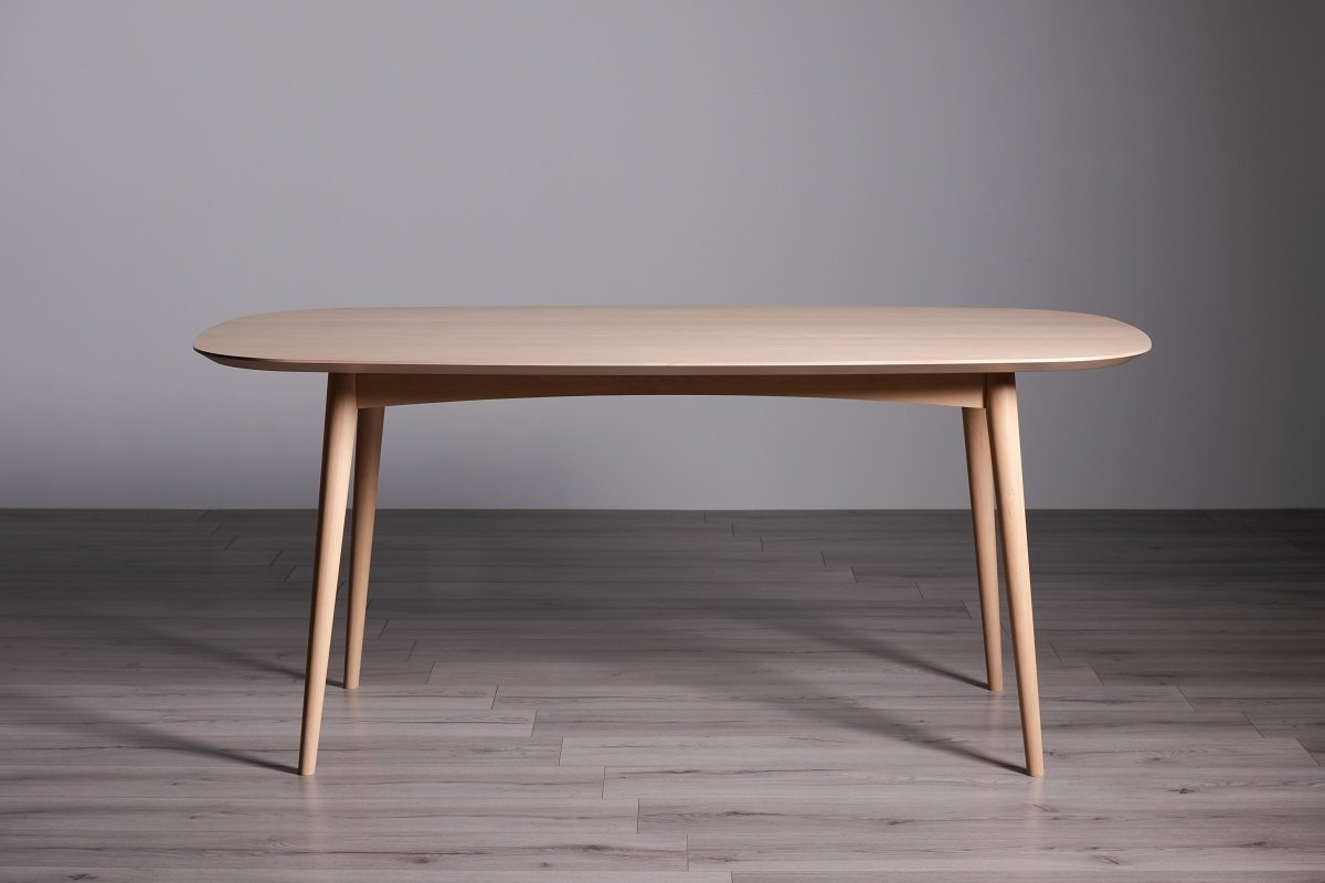 Johansen - Scandi Oak 6 Seater Dining Table & 6 Grey Velvet Eriksen Dining Chairs