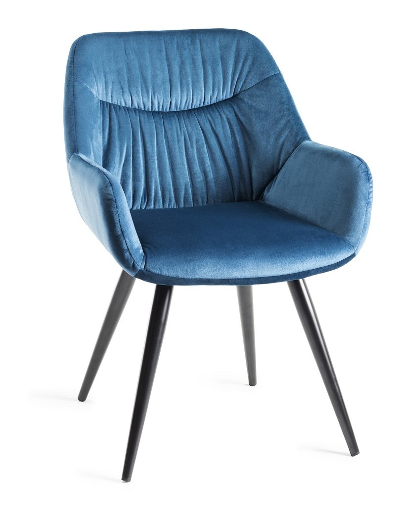 Dali - Dining Chair in Blue Velvet (Pair)