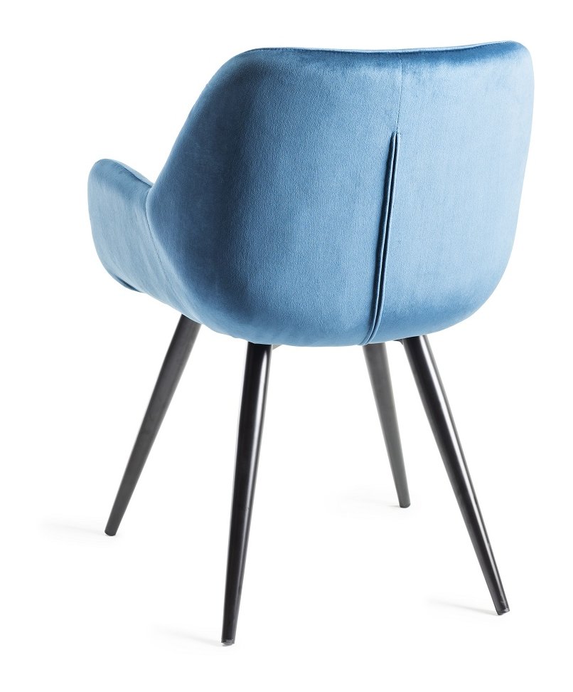 Dali - Dining Chair in Blue Velvet (Pair)