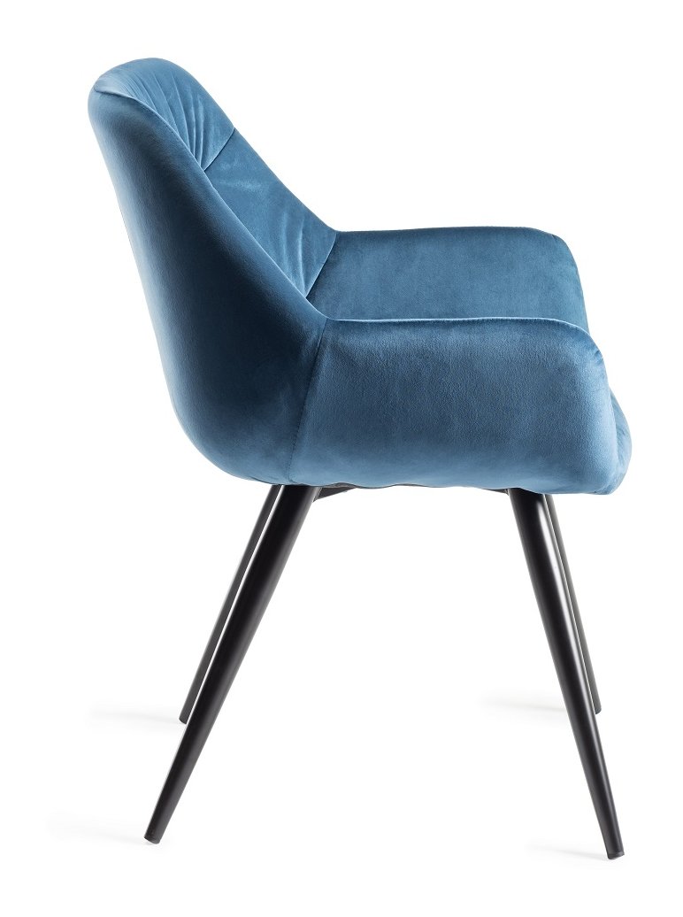 Dali - Dining Chair in Blue Velvet (Pair)