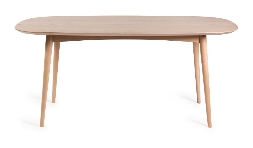 Johansen - Scandi Oak 6 Seater Dining Table & 6 Mustard Velvet Mondrian Dining Chairs