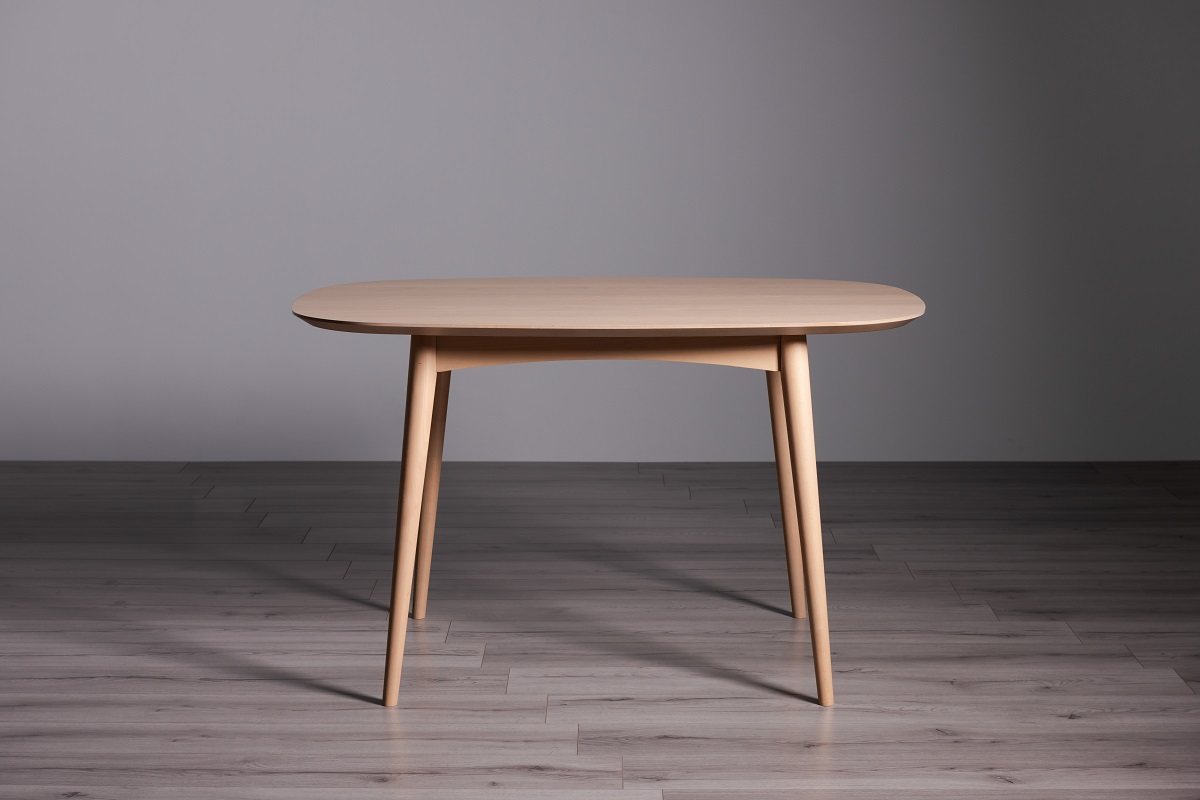 Johansen - Scandi Oak 4 Seater Dining Table & 4 Grey Velvet Eriksen Dining Chairs