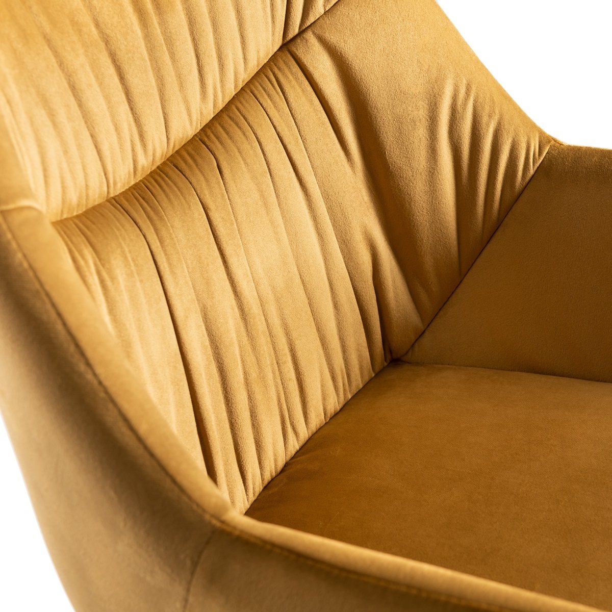 Dali - Dining Chair in Mustard Velvet (Pair)