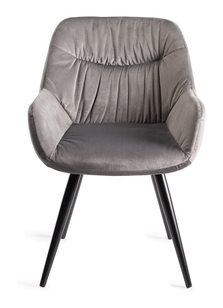 Dali - Dining Chair in Light Grey Velvet (Pair)