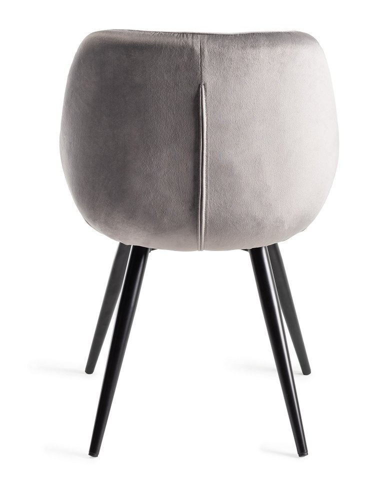 Dali - Dining Chair in Light Grey Velvet (Pair)