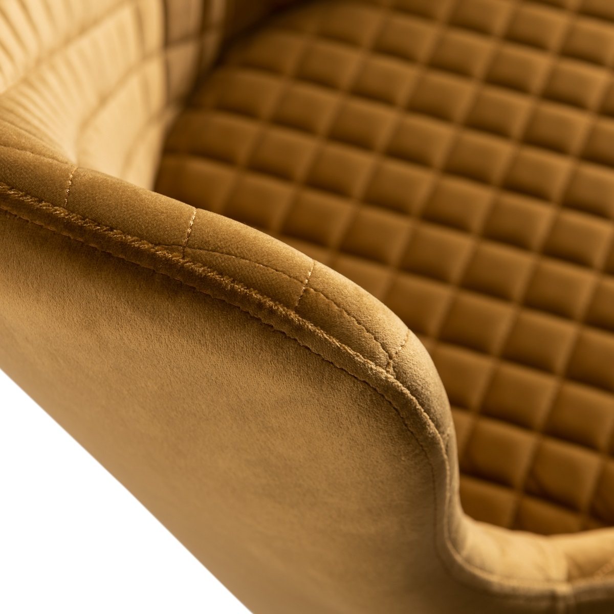 Cezanne - Dining Chair in Mustard Velvet (Pair)