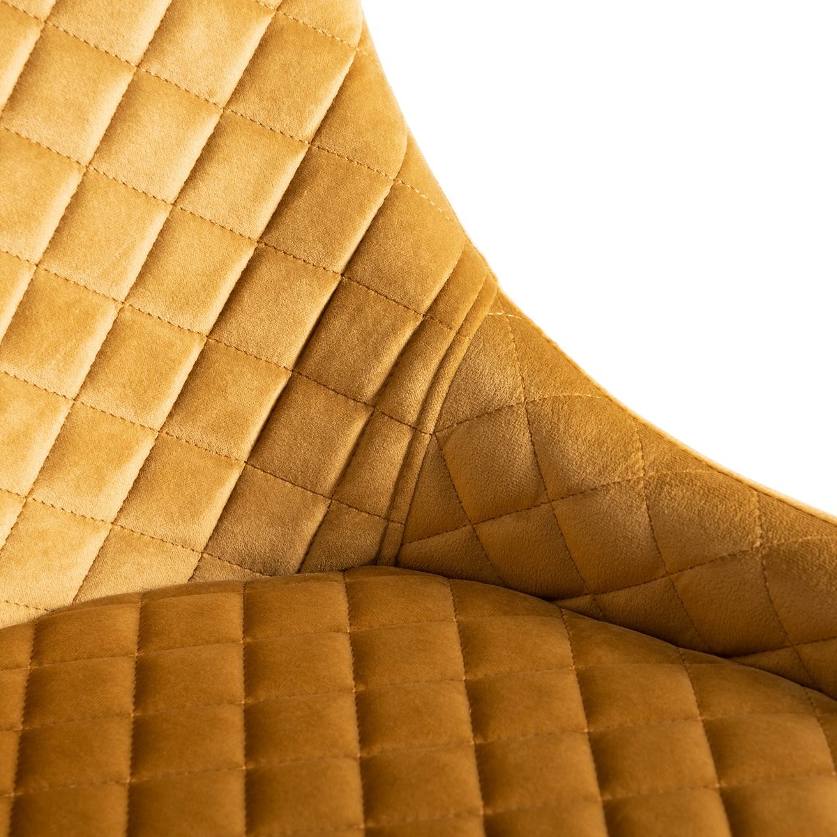 Cezanne - Dining Chair in Mustard Velvet (Pair)