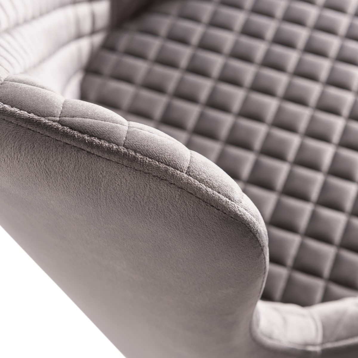 Cezanne - Dining Chair in Light Grey Velvet (Pair)