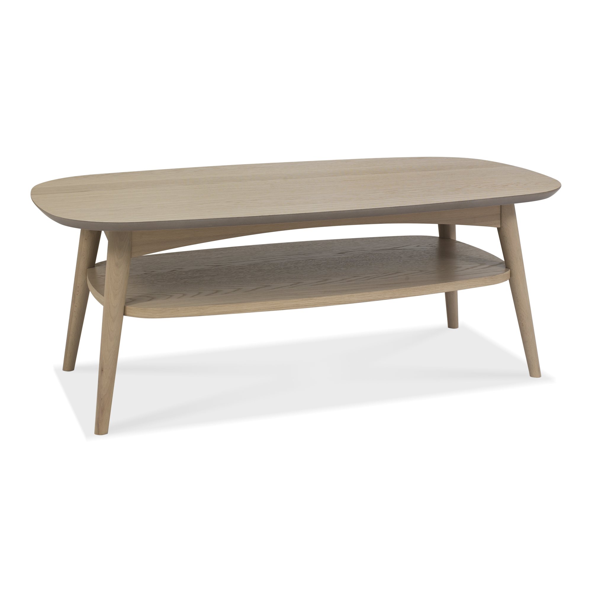 Johansen - Scandi Oak Coffee Table With Shelf