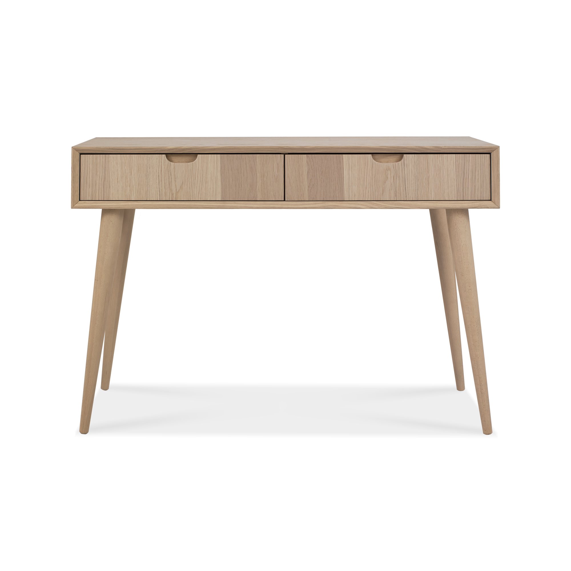 Home Origins Johansen Scandi Oak Console Table with Drawers- front on