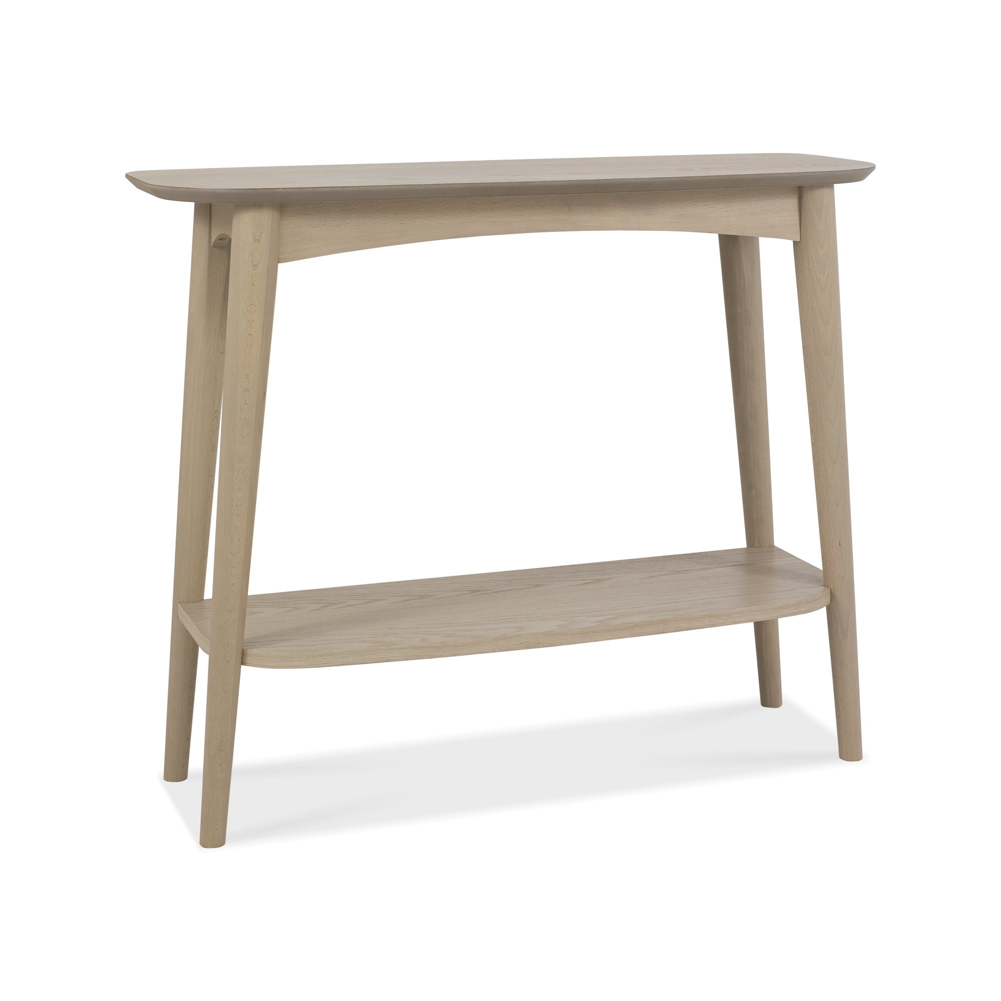 Johansen - Scandi Oak Console Table With Shelf