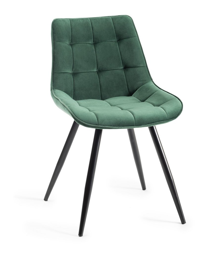 Seurat - Dining Chair in Green Velvet (Pair)